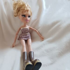 Fashion Doll with Blonde Hair and Brown Outfit